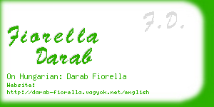 fiorella darab business card
